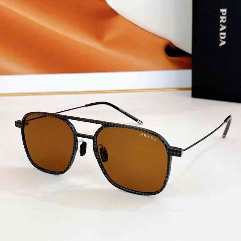 Brown Prada Yellow Luxury Sunglasses