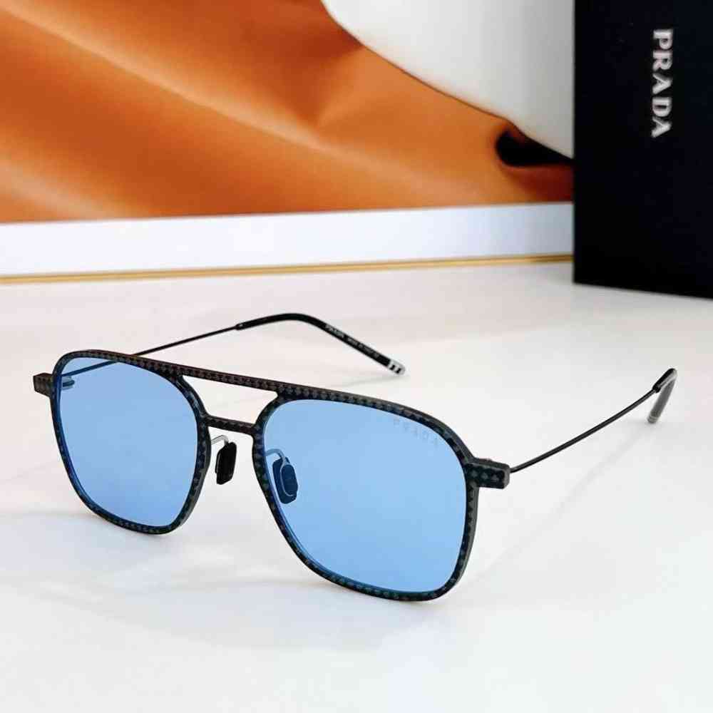 Blue Prada Yellow Luxury Sunglasses