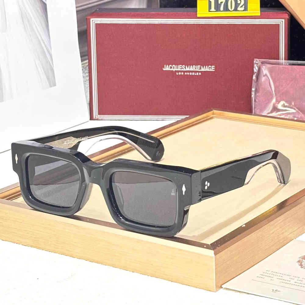 Black Jacques Marie Mage Green Luxury Sunglasses