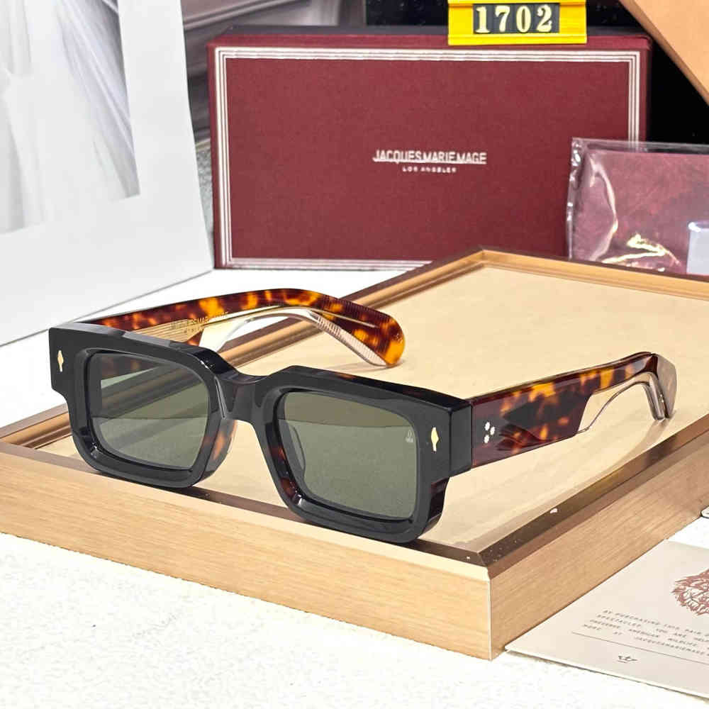 Brown Jacques Marie Mage Green Luxury Sunglasses