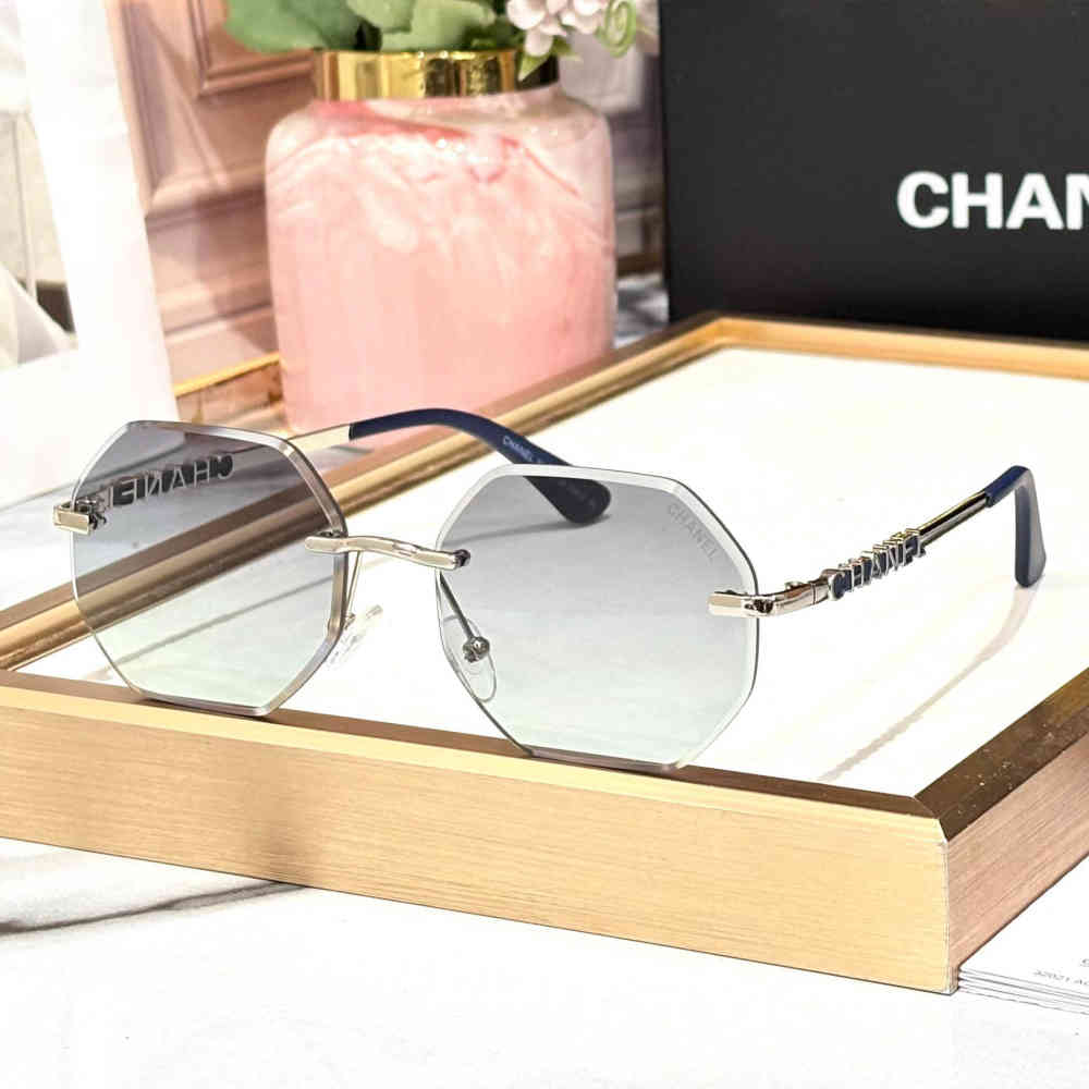 Blue Chanel Brown Premium Women's Sunglasses