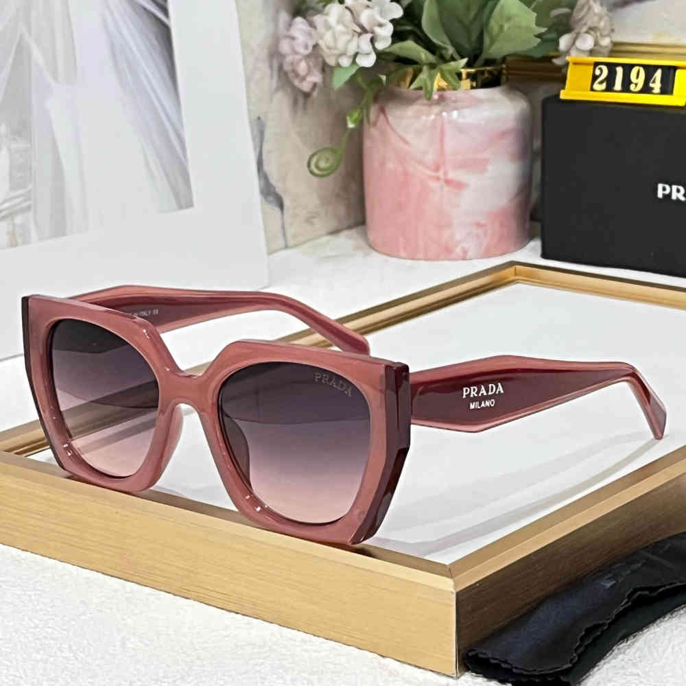 Pink Prada Golden Premium Women's Sunglasses