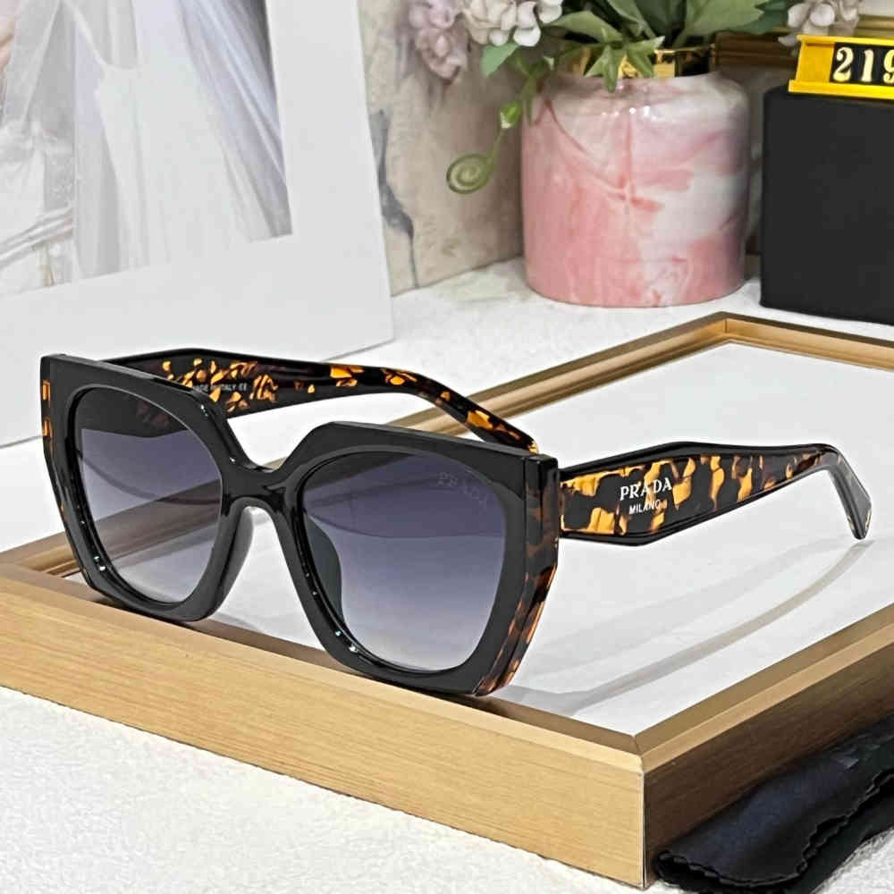 Black & Golden Prada Golden Premium Women's Sunglasses