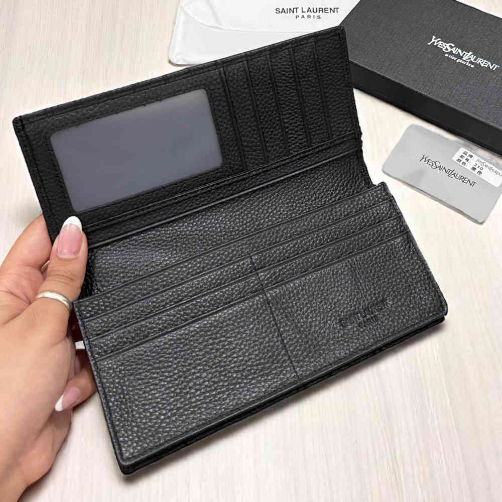 Saint Laurent Black Premium Long Wallet-2