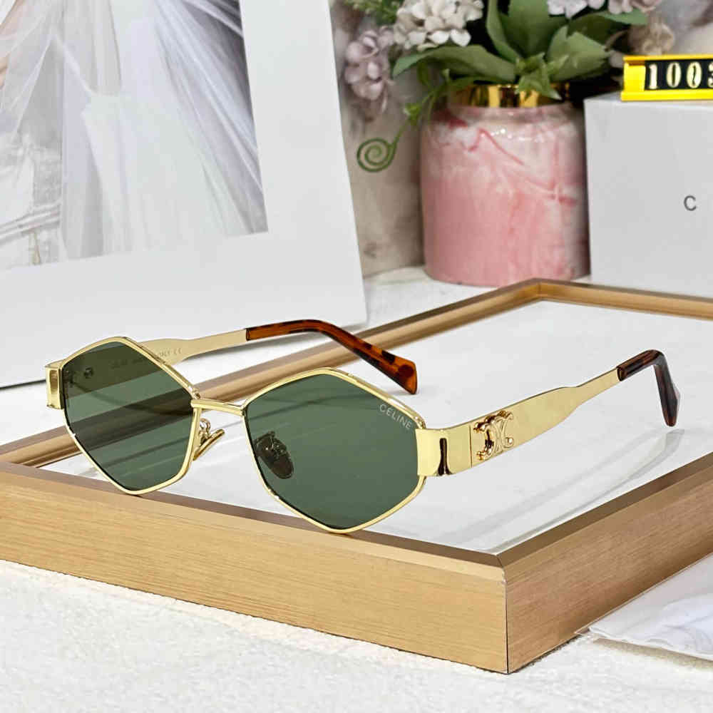 Green Celine White Premium Women's Sunglasses
