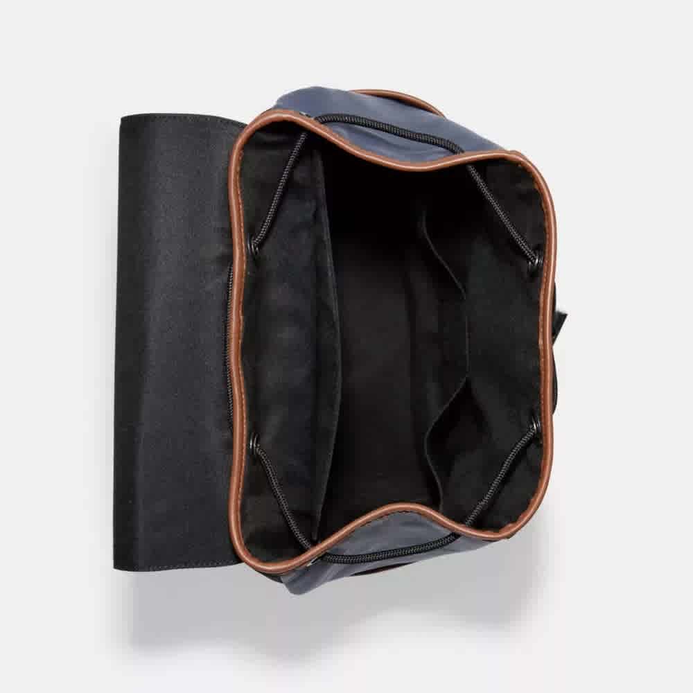 Coach Track Backpack In Colorblock Signature Canvas-thumb-2