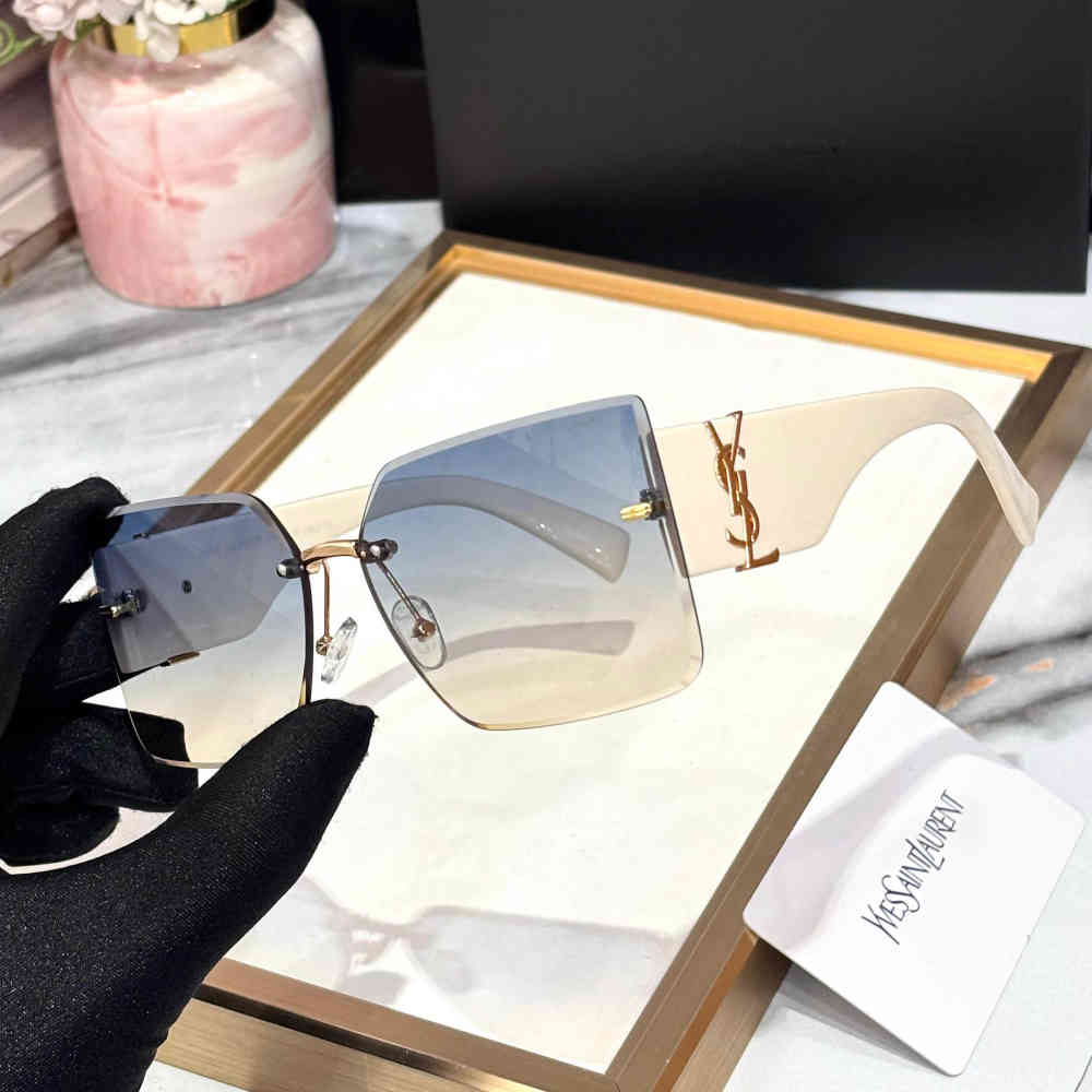 Ysl White Premium Women's Sunglasses-1