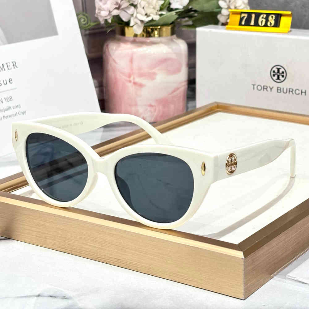 White Tory Burch Black Premium Women's Sunglasses