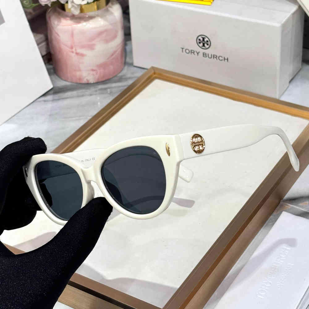 Tory Burch White Premium Women's Sunglasses-1