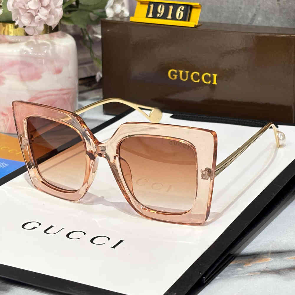 Brown Gucci Blue Premium Women's Sunglasses