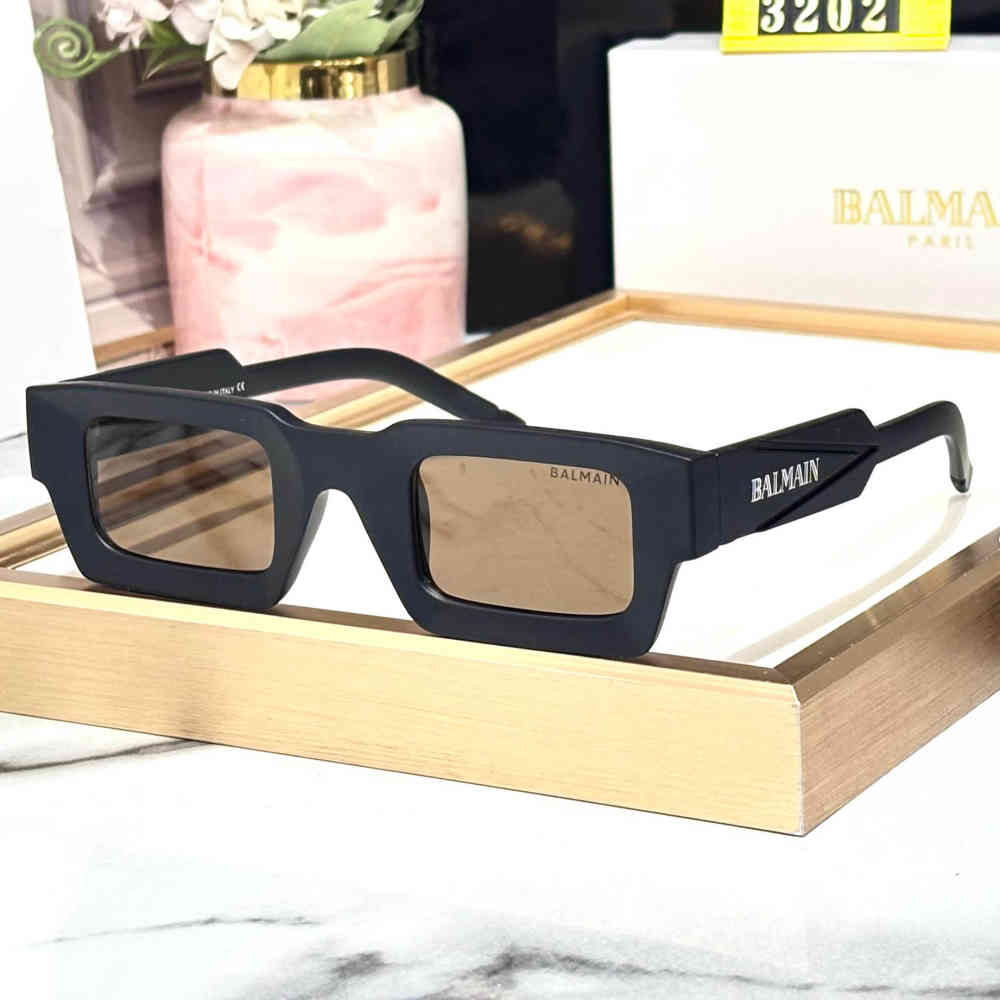 Brown Balmain Black Luxury Sunglasses