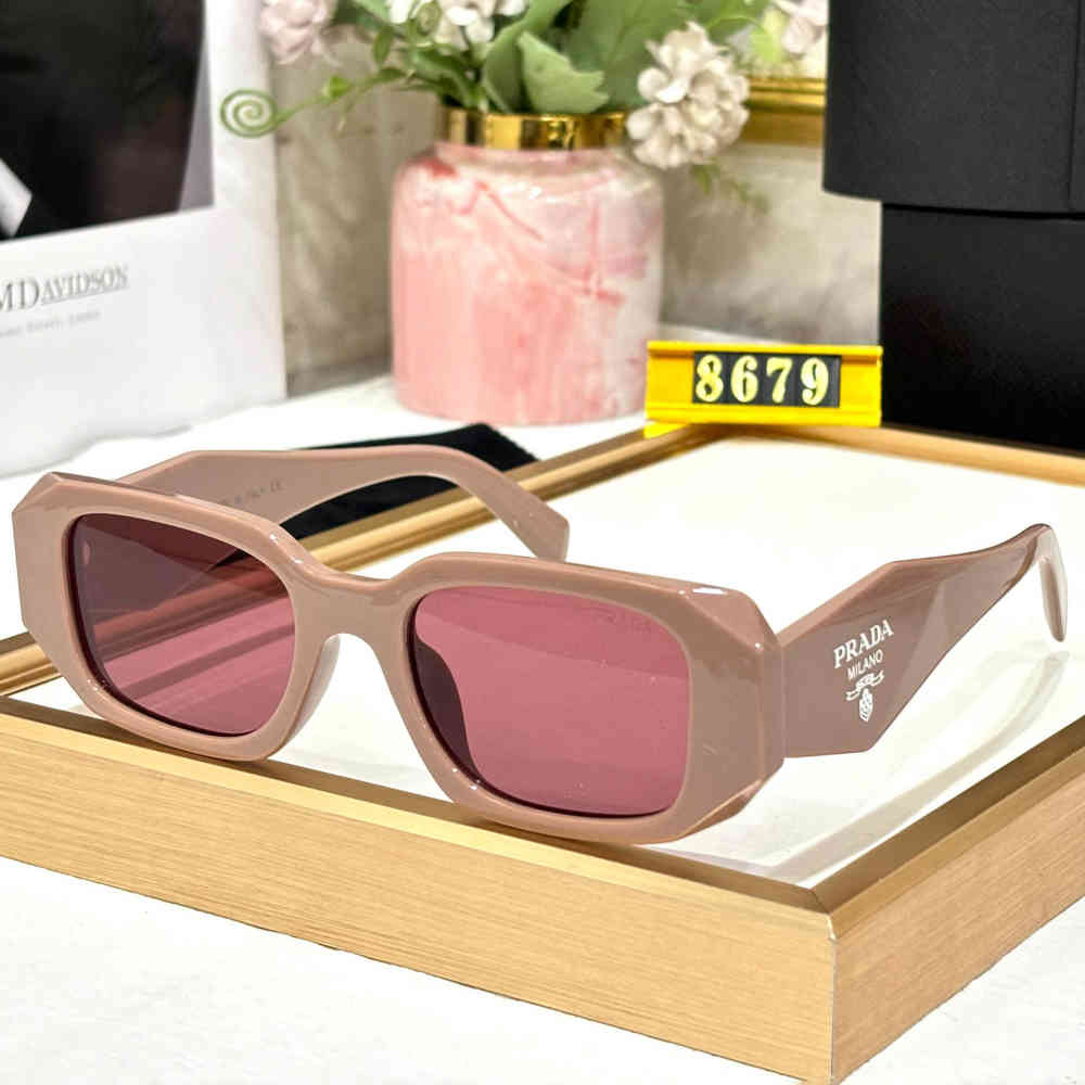 Pink Prada Transparent Luxury Sunglasses
