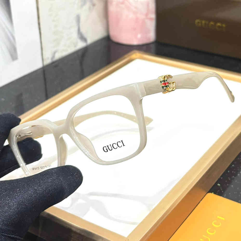 Gucci White Premium Women's Sunglasses-1
