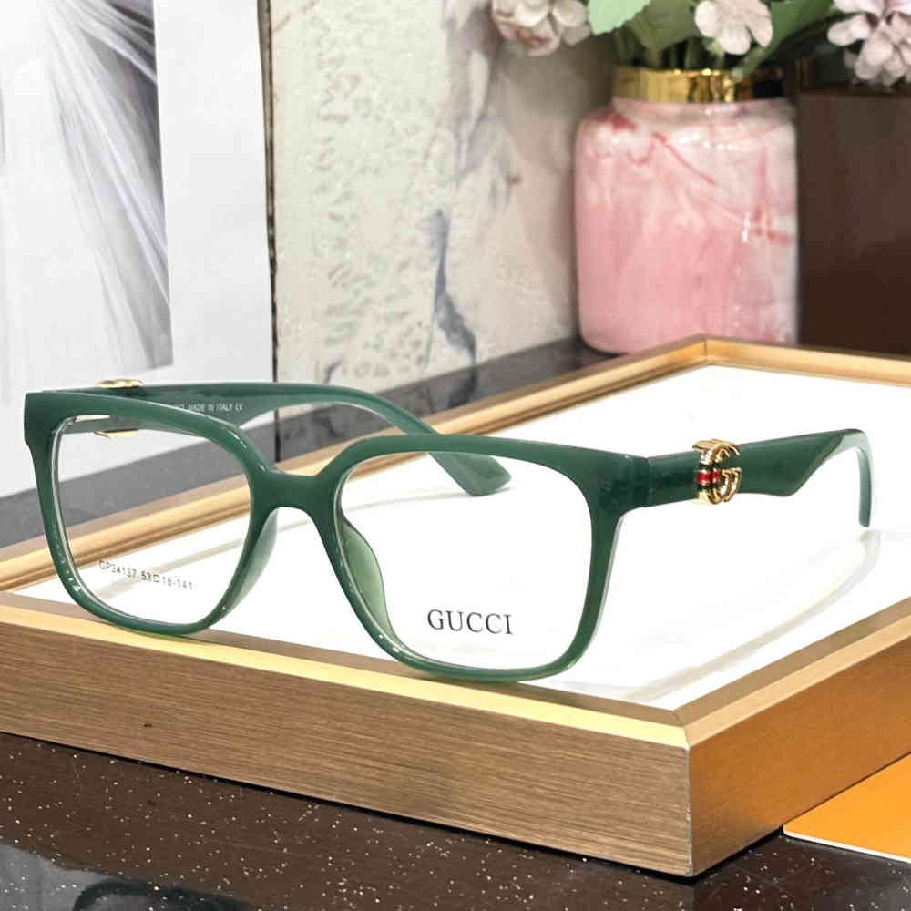 Green Gucci White Premium Women's Sunglasses