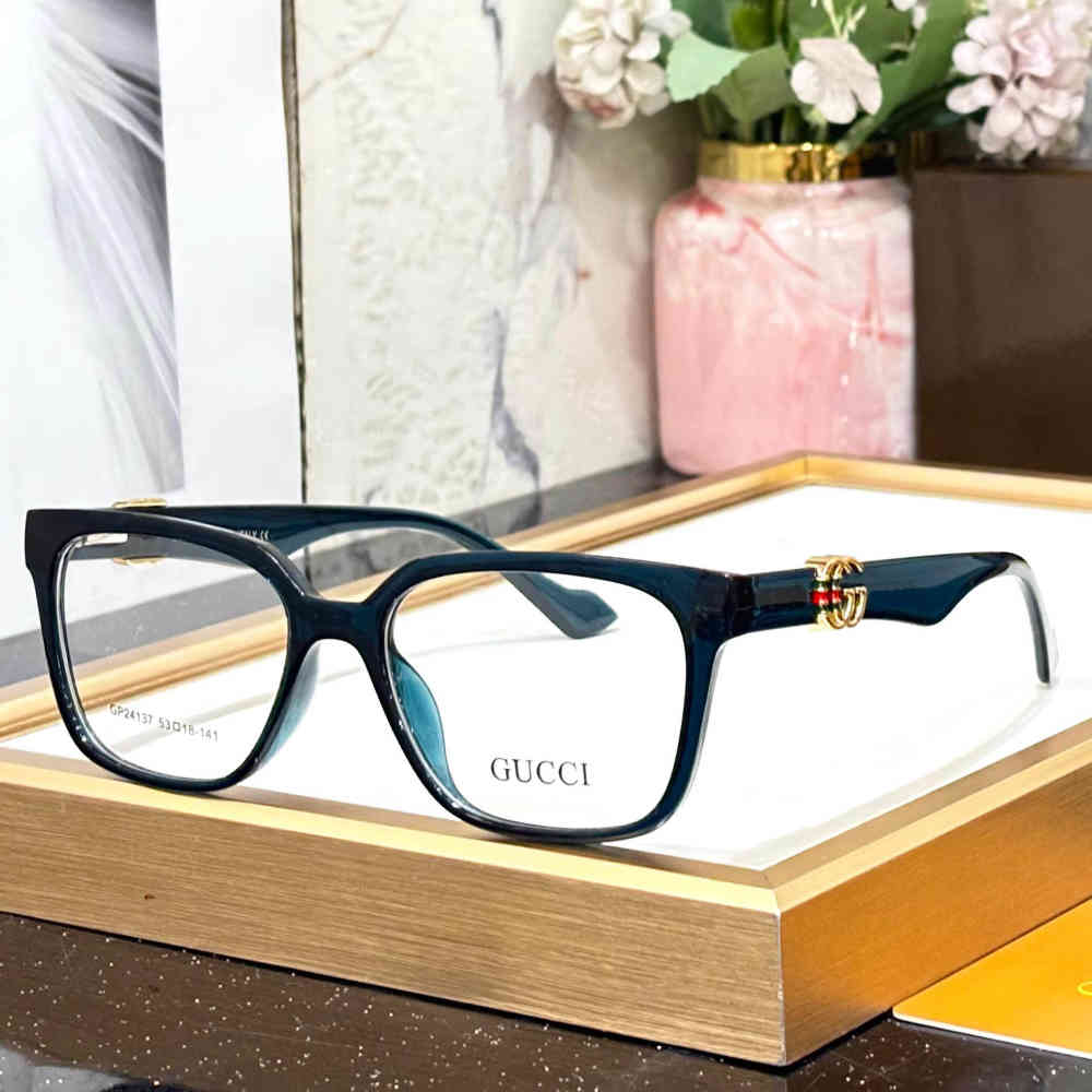 Blue Gucci White Premium Women's Sunglasses