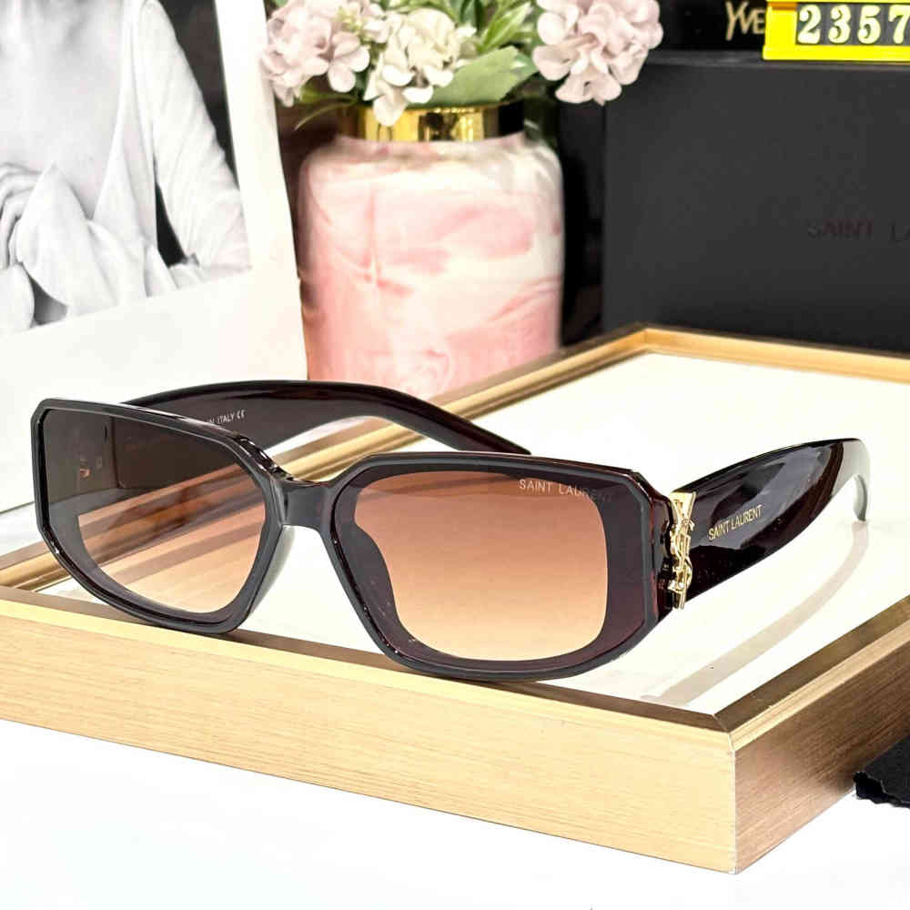 Brown Ysl Beige Premium Women's Sunglasses