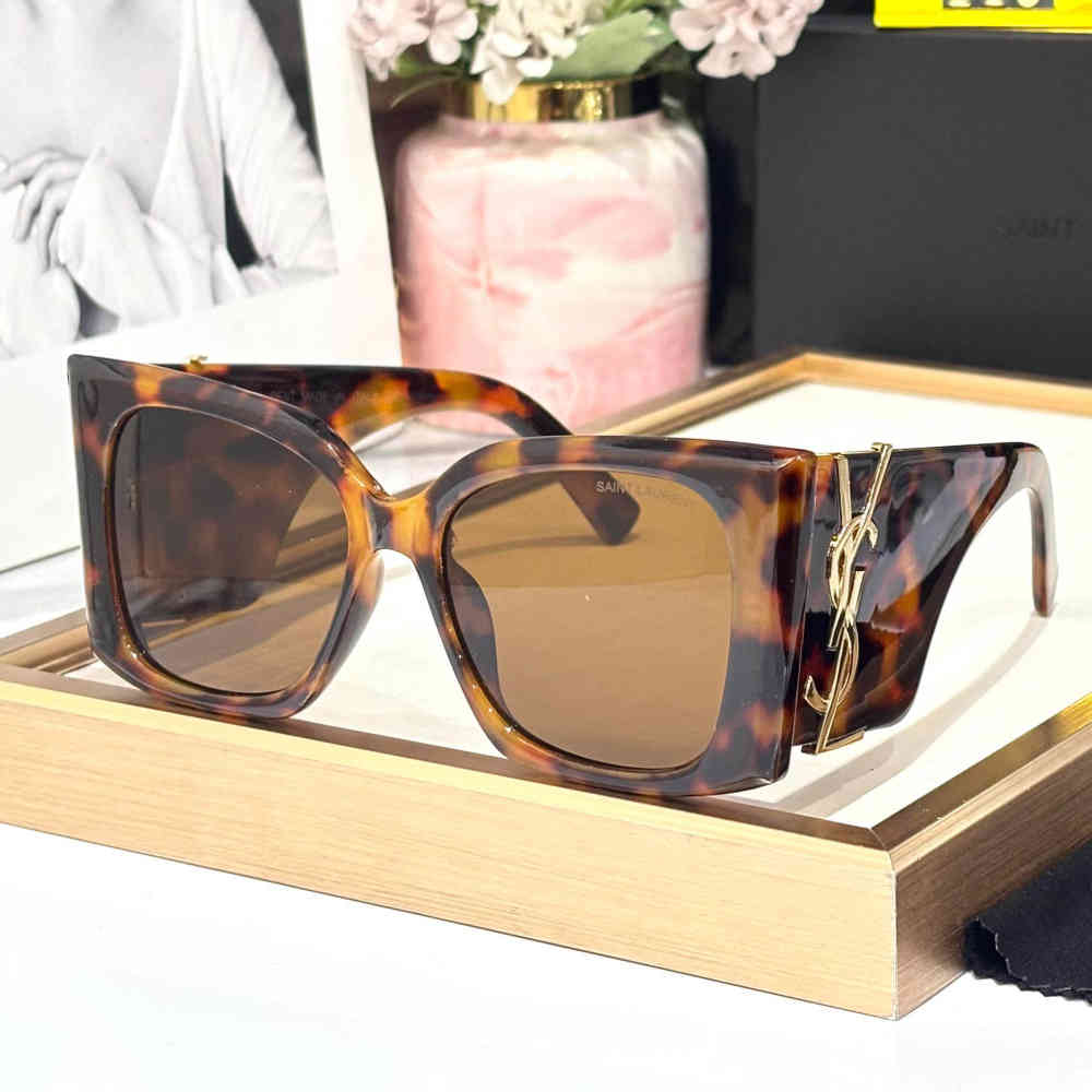 Brown Ysl Beige Premium Women's Sunglasses