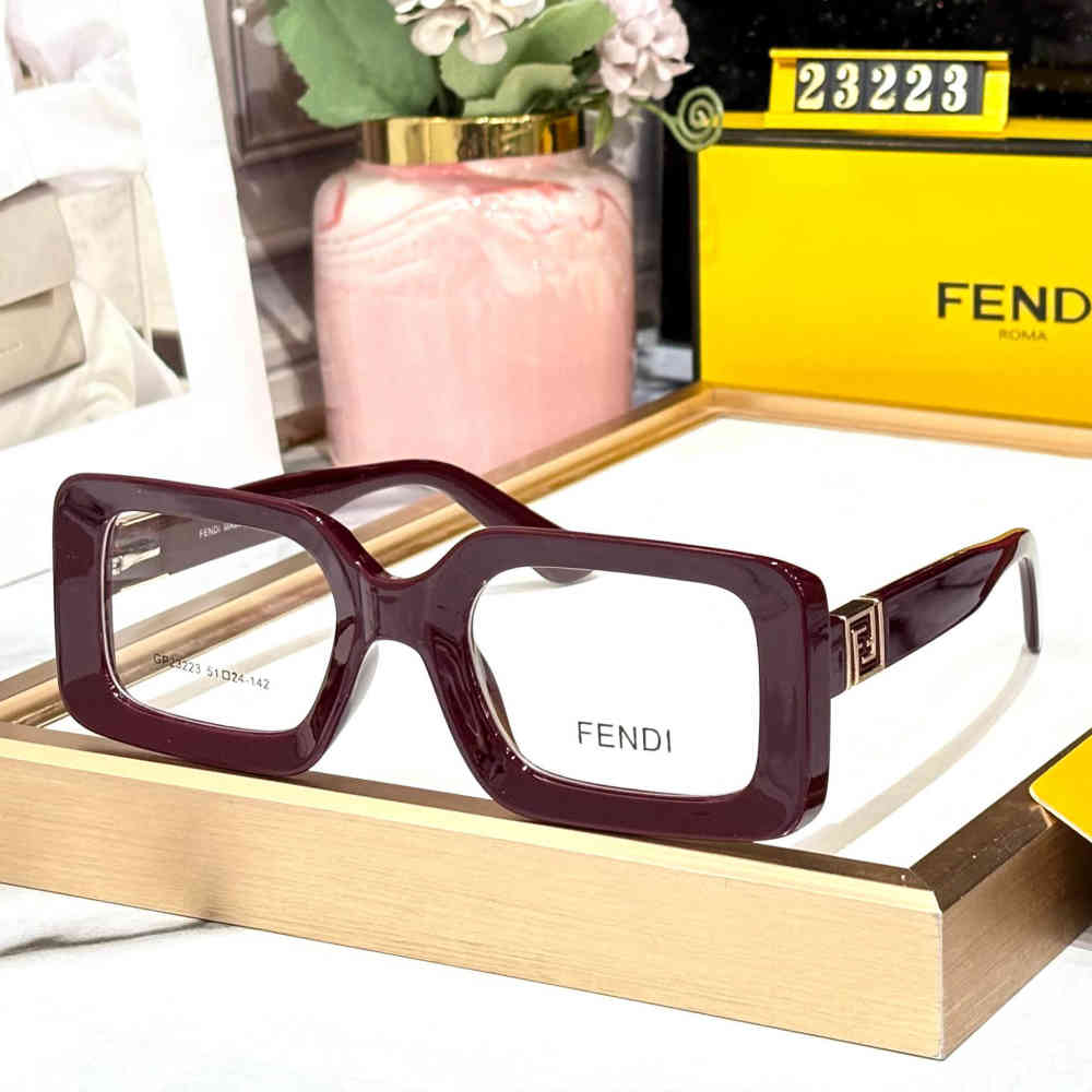 Wine Fendi Black Premium Women's Sunglasses