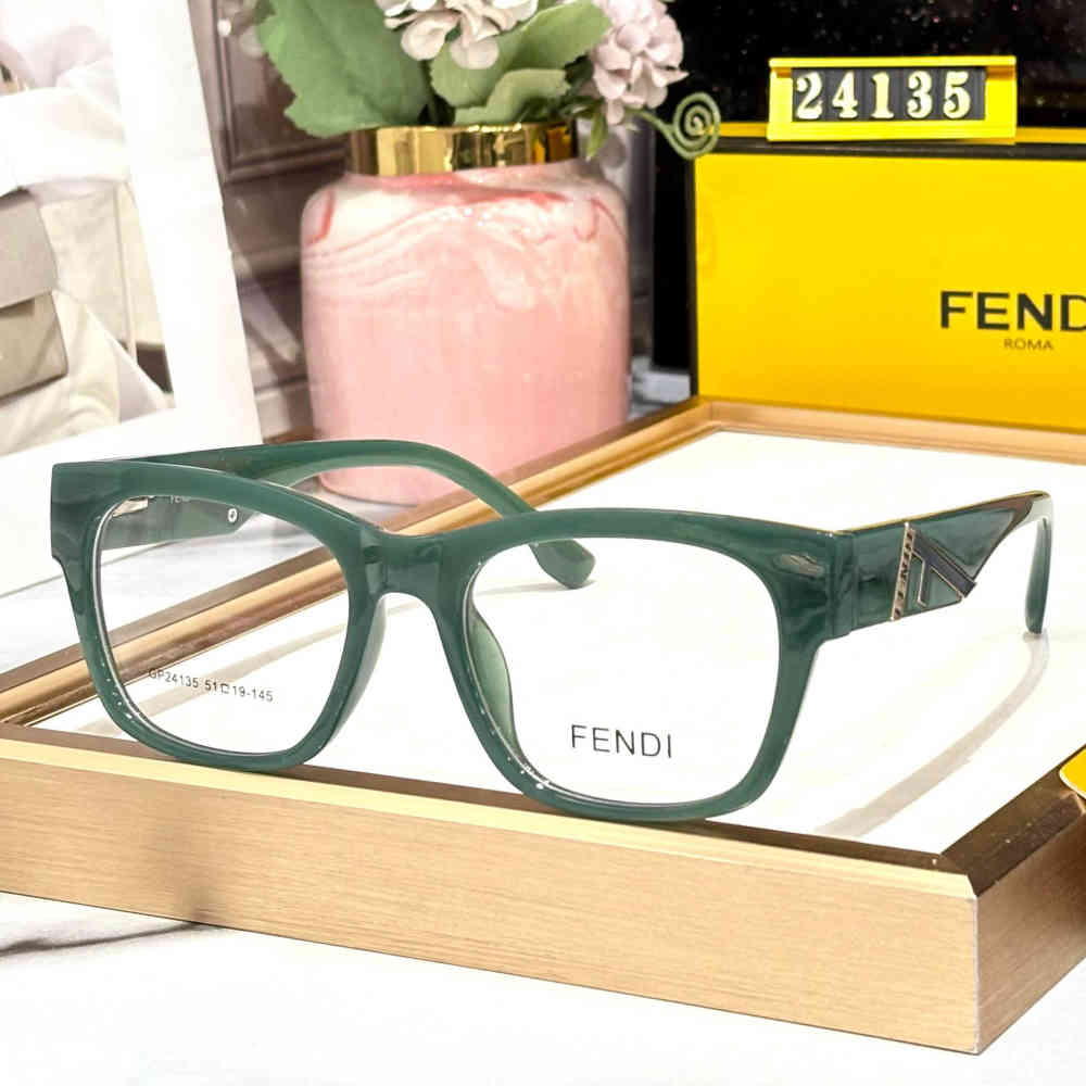 Green Fendi Black & Blue Premium Women's Sunglasses