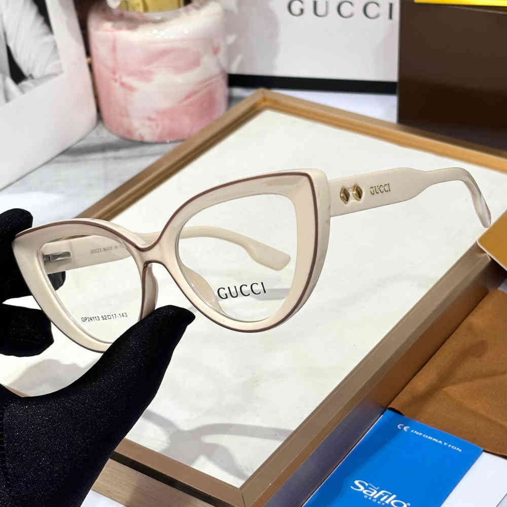 Gucci White Premium Women's Sunglasses-1