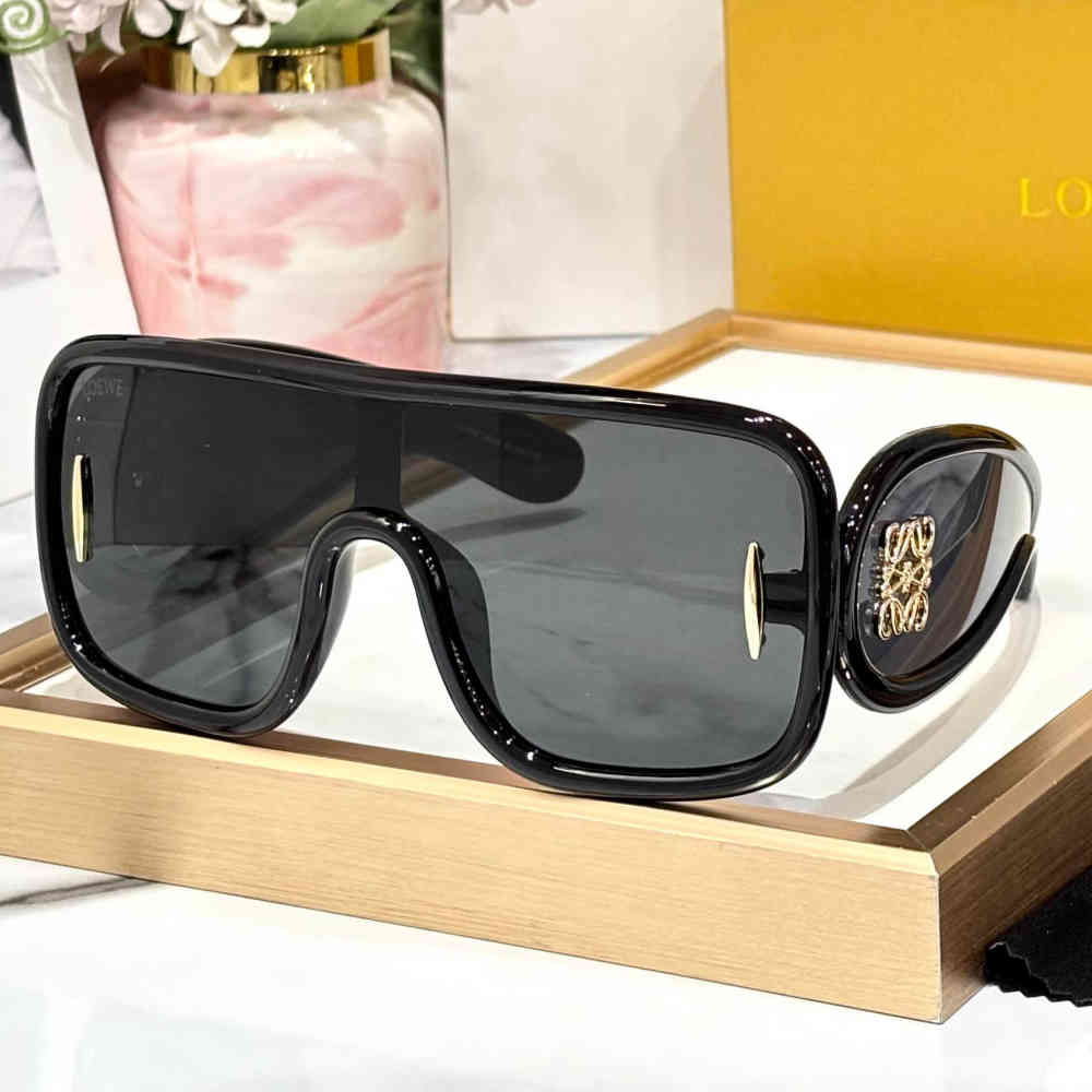 Black Loewe White Premium Women's Sunglasses
