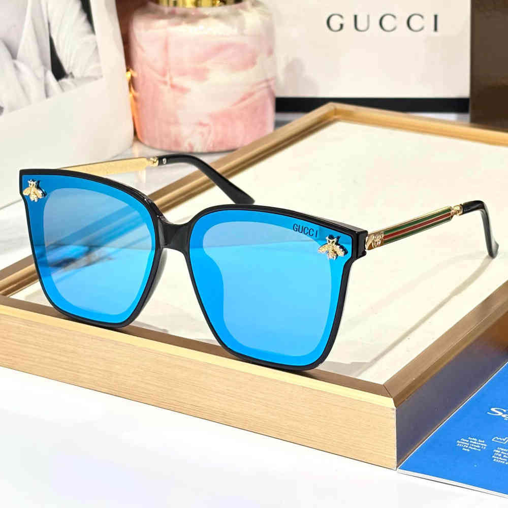 Blue Gucci Black Premium Women's Sunglasses