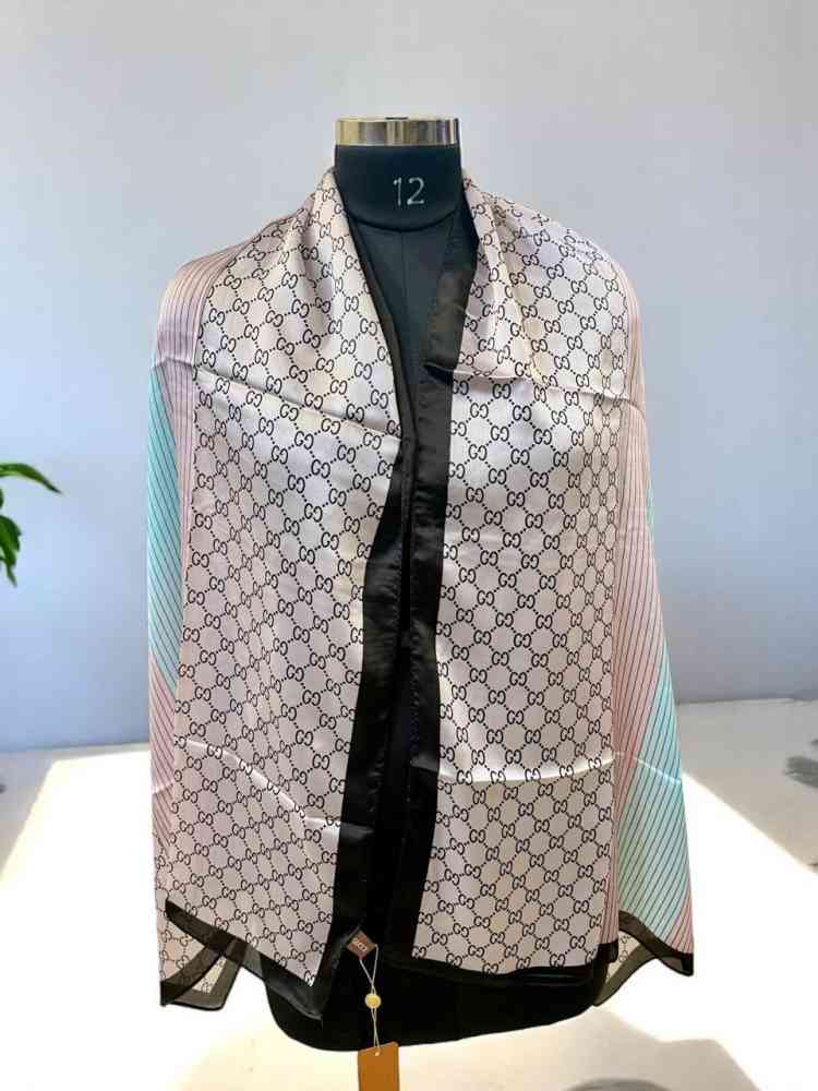 Gucci Designer Multicolor Silk Stole-2
