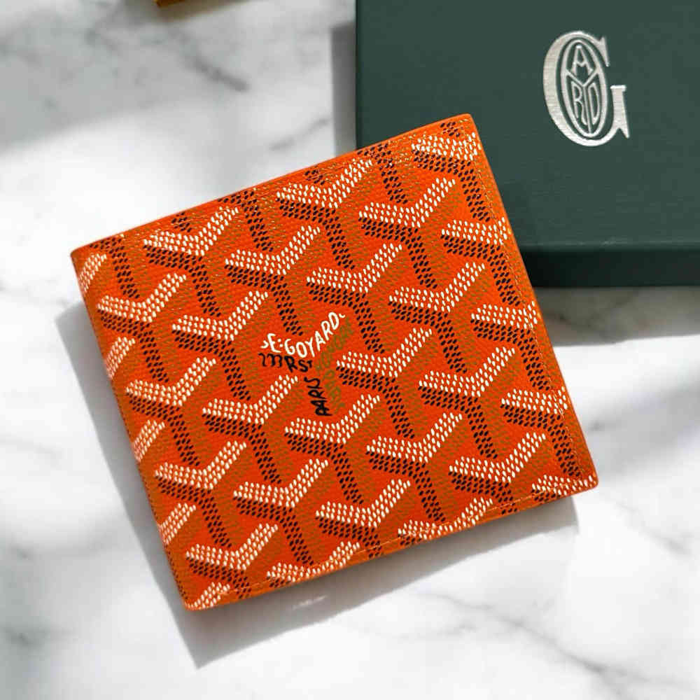 Goyard Orange Premium Compact Wallet-thumb-4