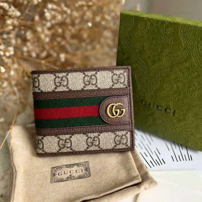 Gucci GG Supreme Monogram Compact Wallet-thumb-0