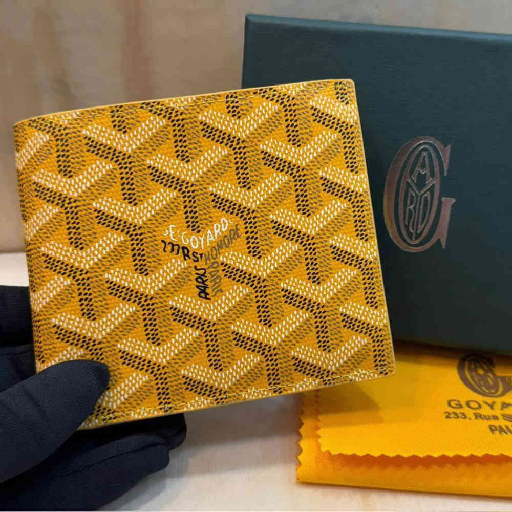 Goyard Yellow Premium Compact Wallet-thumb-0
