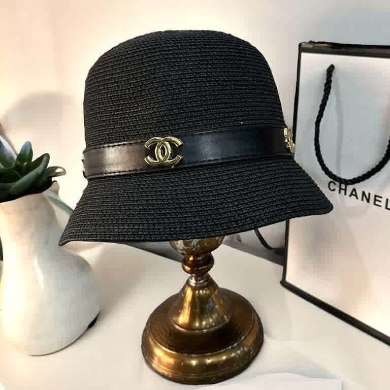 Chanel Black Premium All Weather Bucket Hat-1