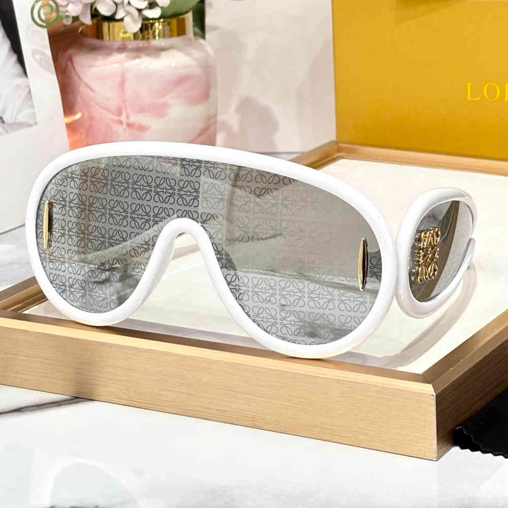 White Loewe Black Premium Women's Sunglasses