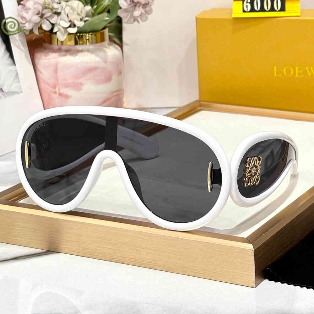 White Loewe Blue Premium Women's Sunglasses