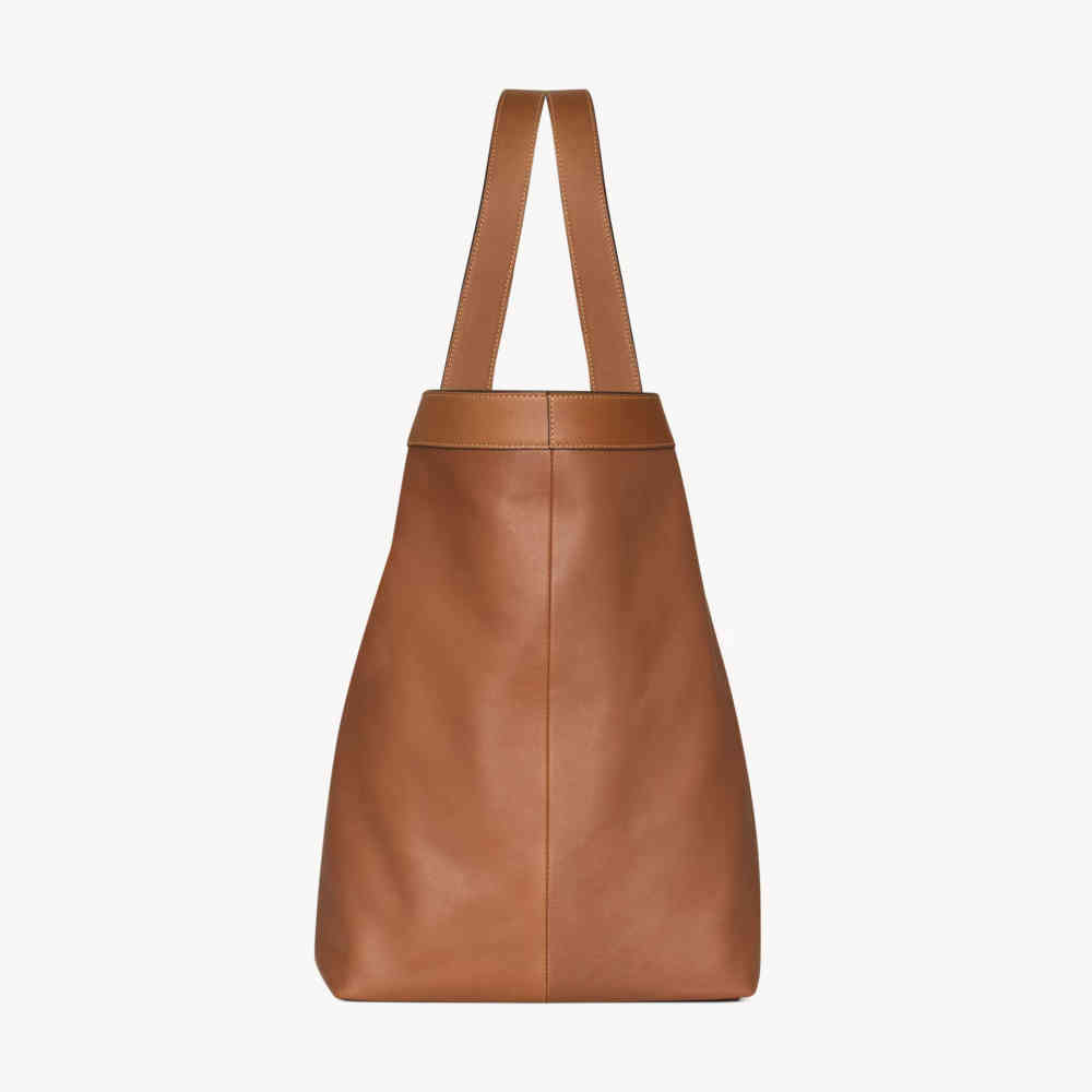 YSL Y Large Brown Tote Bag-2