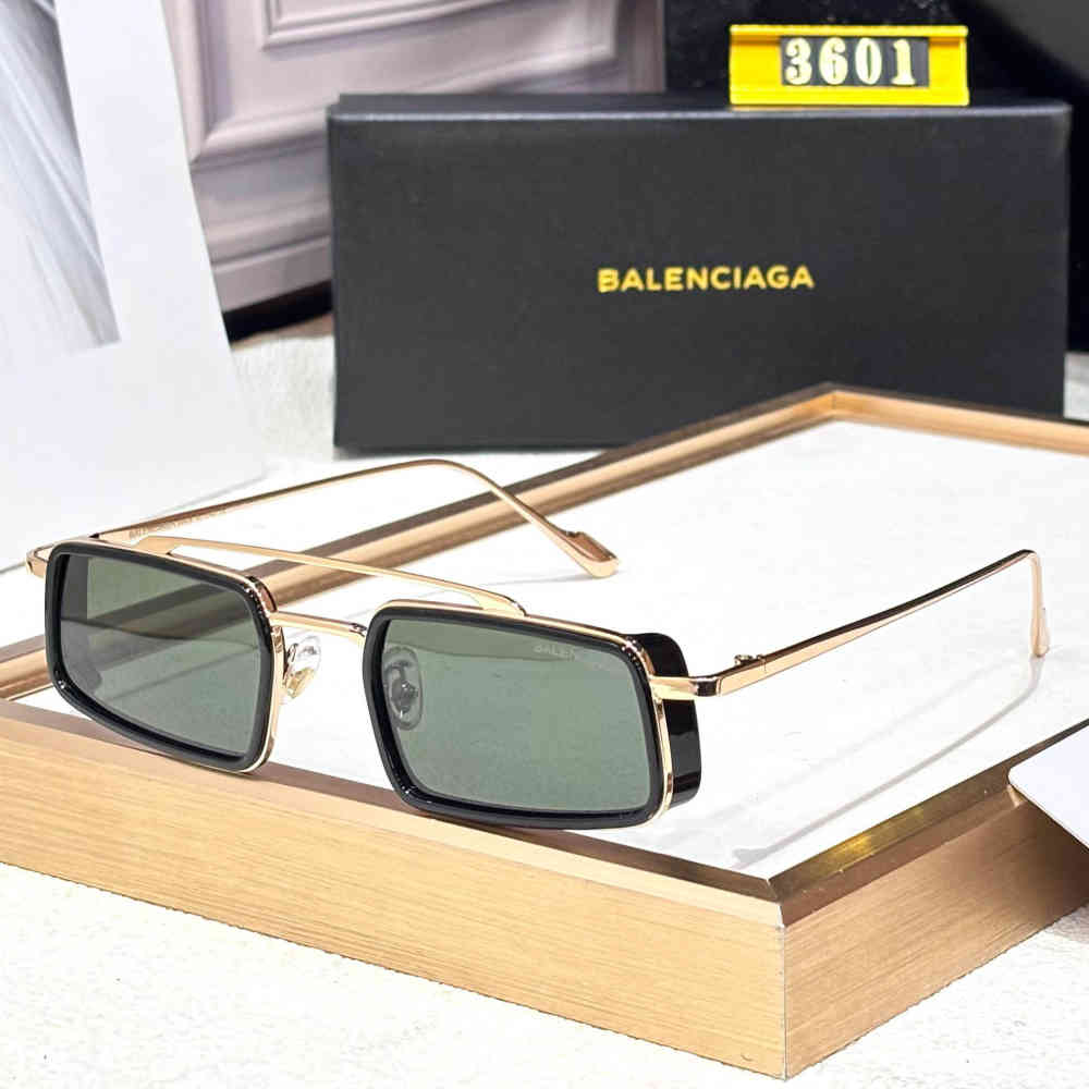 Green Balenciaga Black Premium Women's Sunglasses