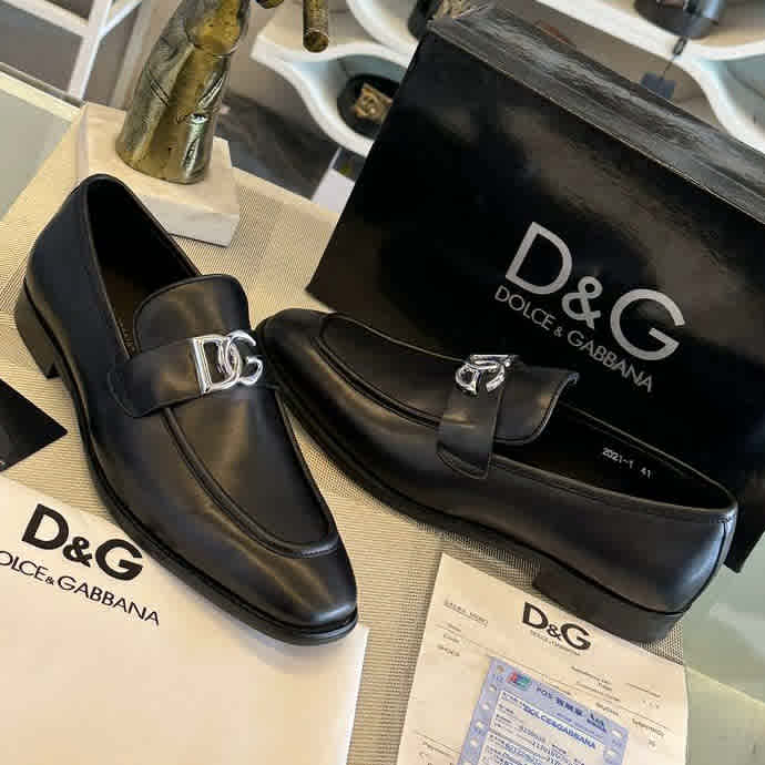 Dolce & Gabbana Black Premium Quality Loafers-thumb-2