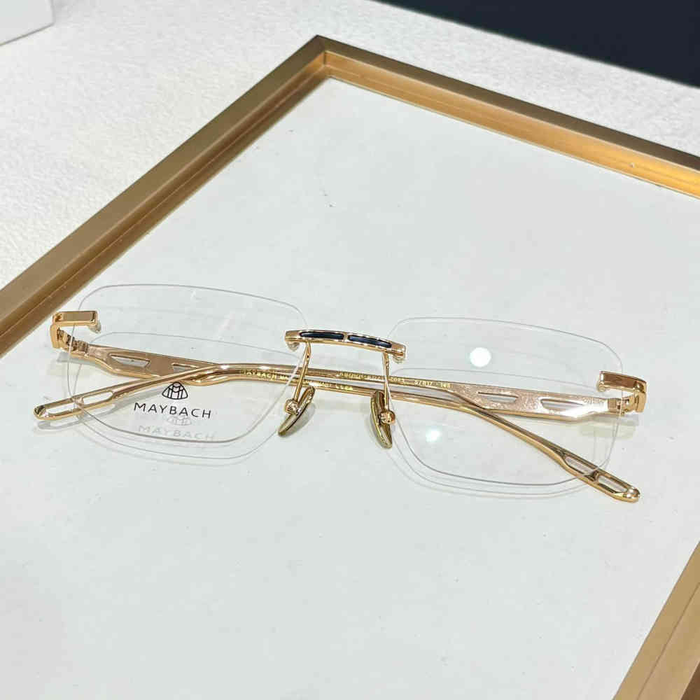 Maybach Golden Luxury Frameless Sunglasses-thumb-2