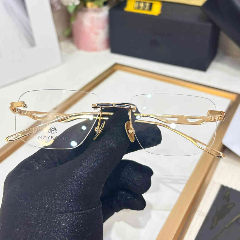 Maybach Golden Luxury Frameless Sunglasses-thumb-1