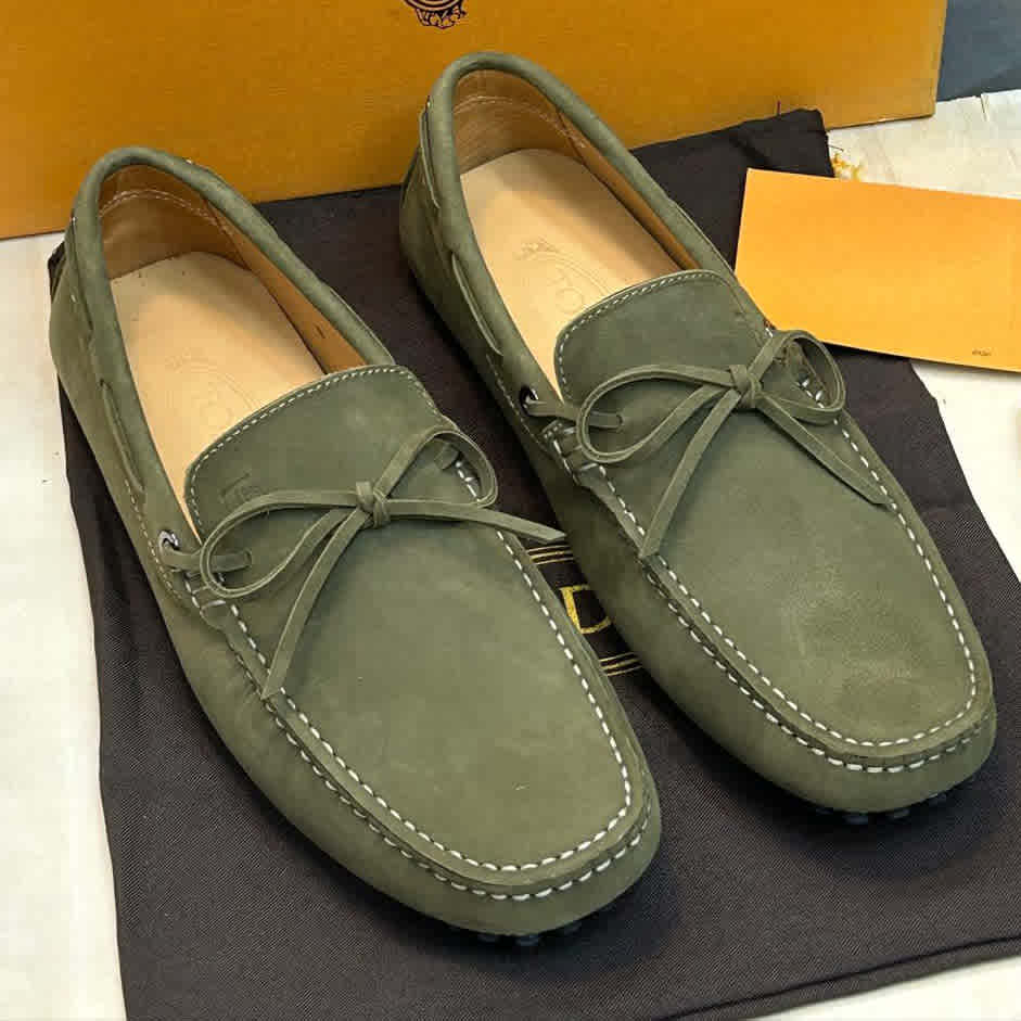 Green Tod's Sand Premium Quality Loafers