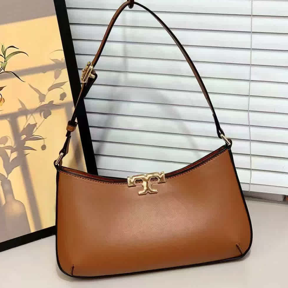 Brown Tory Burch Small Eleanor Black Shoulder Bag