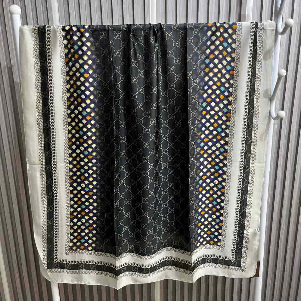 Louis Vuitton Premium Quality Black Silk Stole-thumb-1