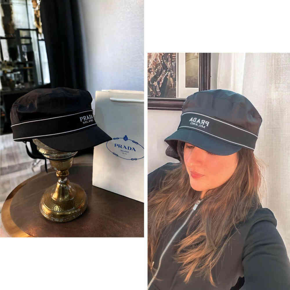 Prada Black Premium Sailor Hat-2