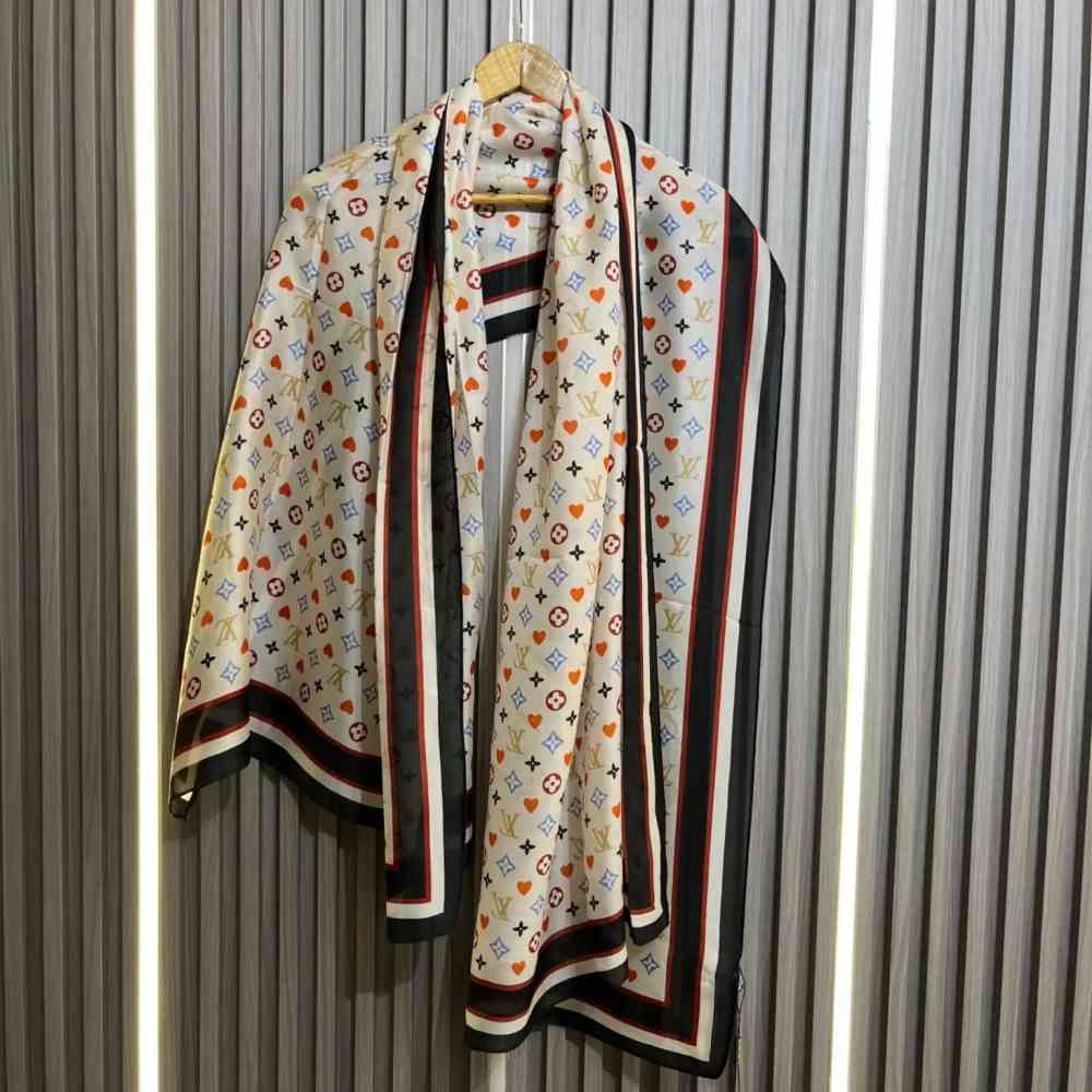 Louis Vuitton Premium Quality Multicolor Silk Stole-thumb-1