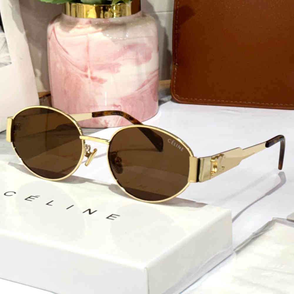 Brown Celine Green Premium Women's Sunglasses