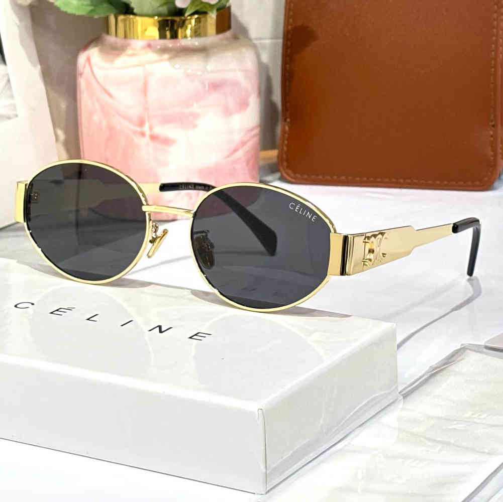 Black Celine Green Premium Women's Sunglasses