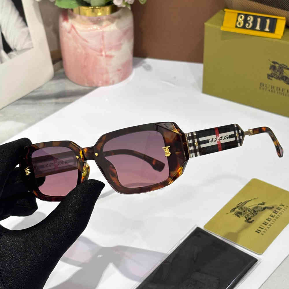 Burberry Brown & Pink Premium Women's Sunglasses-1