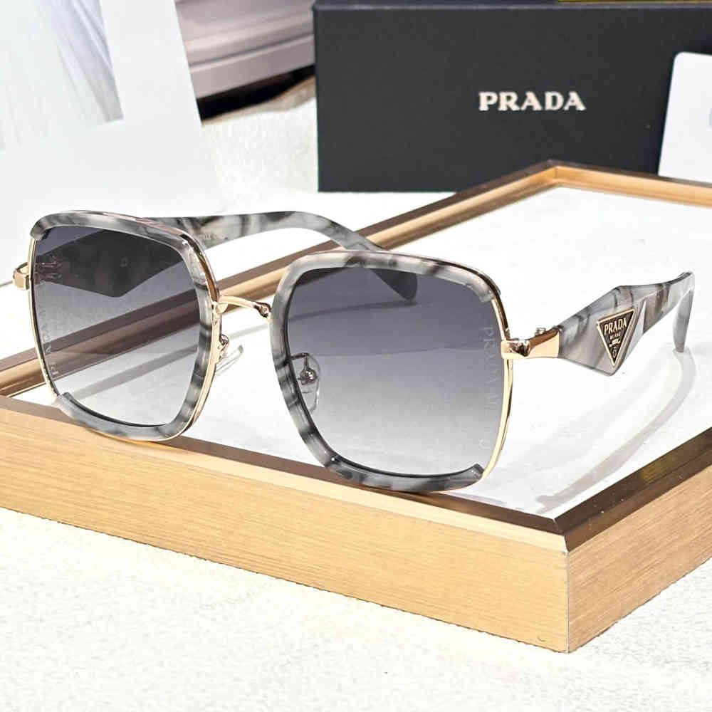 White Prada Black Luxury Sunglasses