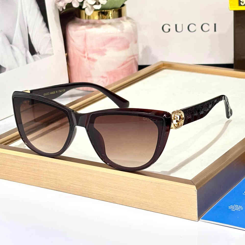 Brown Gucci Beige Premium Women's Sunglasses