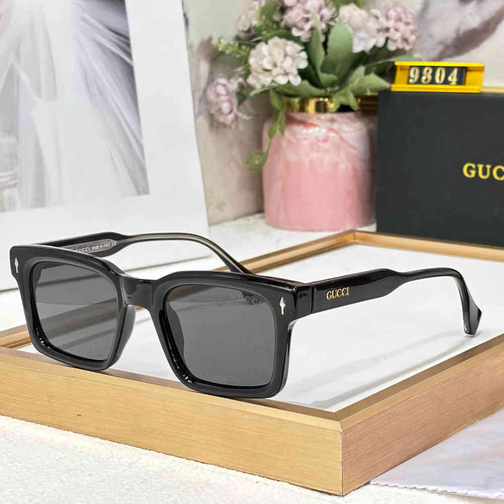 Black Gucci Blue Luxury Sunglasses