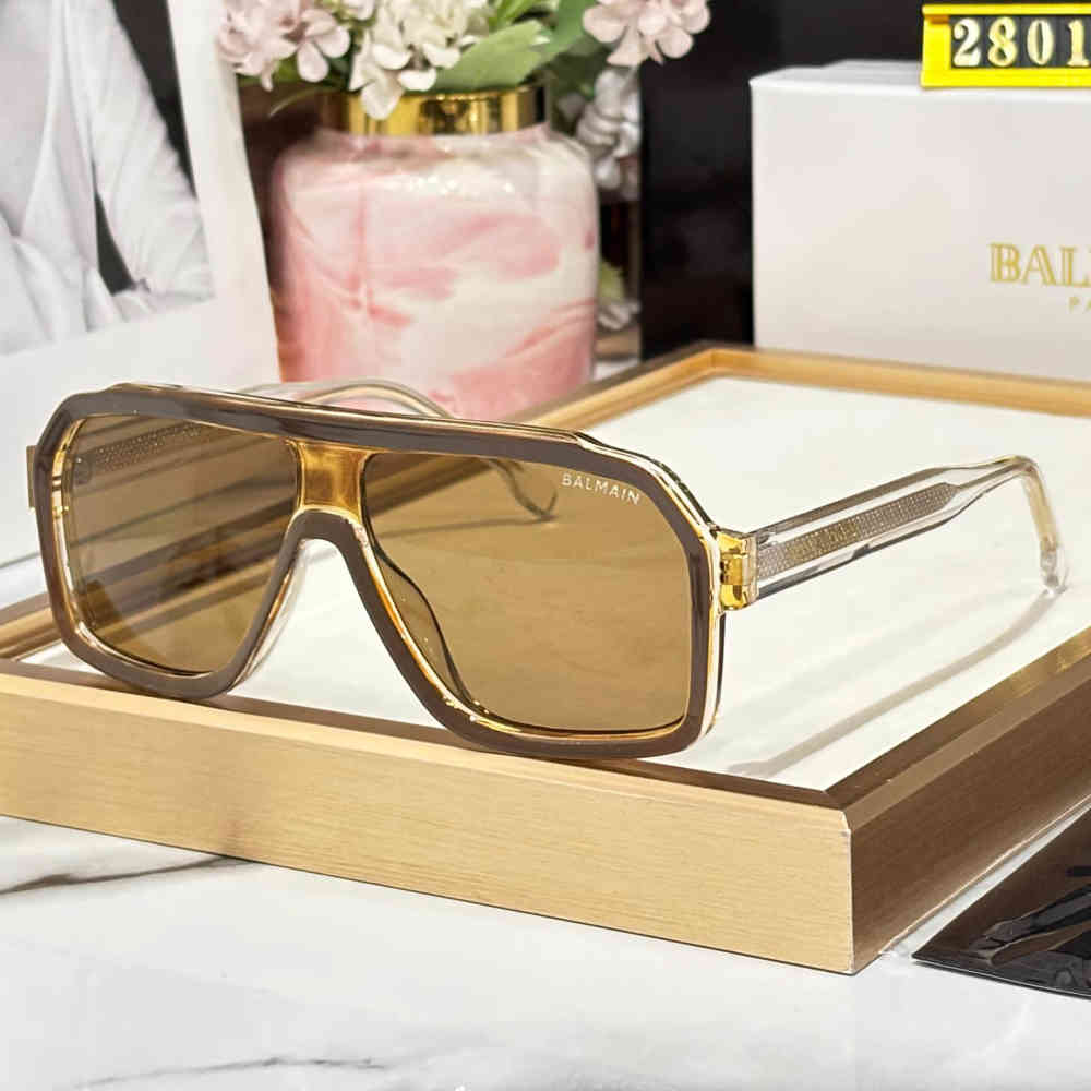 Brown Balmain Green Luxury Sunglasses